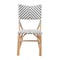 Baxton Studio Shai Modern French Grey and White Weaving and Natural Rattan Bistro Chair 225-13112-ZORO - alternate 5